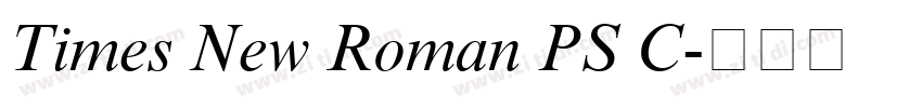 Times New Roman PS C字体转换 Times New Roman PS C字体转换